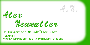 alex neumuller business card